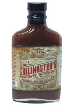 The Chilimaster's Private Reserve Bourbon Infused Chipotle Hot Sauce
